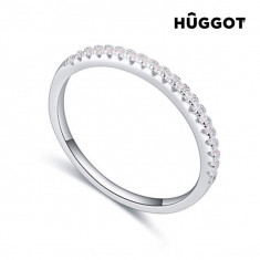 Inel din Argint Sterling 925 cu Zirconii Strand Huggot17,5 mm foto