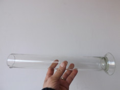 Cilindru din sticla ptr.laborator.Lungime,37,5 cm. foto