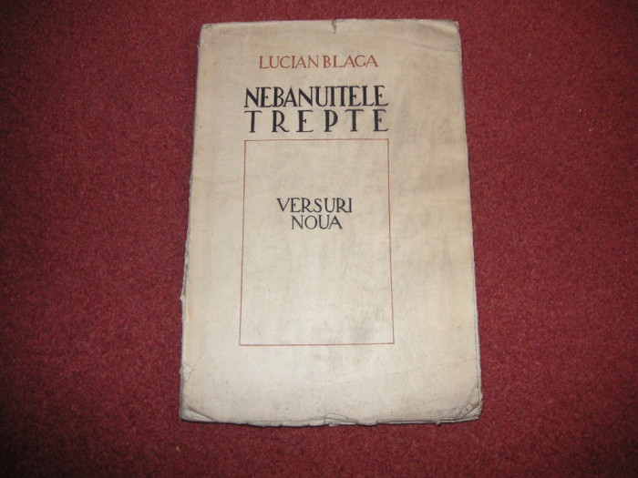 Lucian Blaga - Nebanuitele Trepte - Versuri Noua - Sibiu, 1943