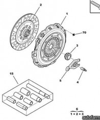 Kit ambreiaj Peugeot 407 motor 2,0 HDI 135 VALEO 2052.N1 foto