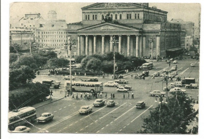 (A) carte postala-RUSIA-MOSCOVA-Teatrul foto