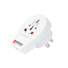 Adaptor priza universal World USA Skross, iesire USB