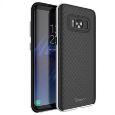 Husa Samsung Galaxy S8 - iPaky Hybrid Bumper Mesh Silver foto