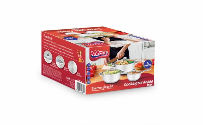SET GATIT 6 PIESE INOX, ANIELA SET GATIT 6 PIESE INOX, ANIELA