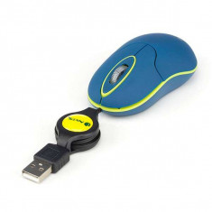 Mouse Optic Retractabil NGS SINBLUE 1000 DPI Albastru foto