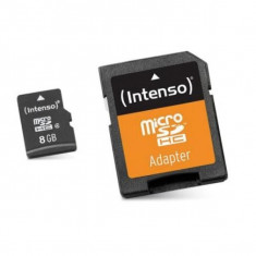Card de Memorie Micro SD cu Adaptor INTENSO 3413460 8 GB Clasa 10 foto