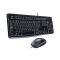 Keyboard and Optical Mouse Logitech 920-002550 1000 dpi USB Negru