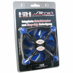 Ventilator Inter-Tech CobaNitrox Xtended 120mm Blue LED foto