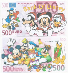 !!! RARR : ANGLIA = FANTASY NOTE = CRACIUNUL DISNEY - UNC / 148 x 79 mm foto