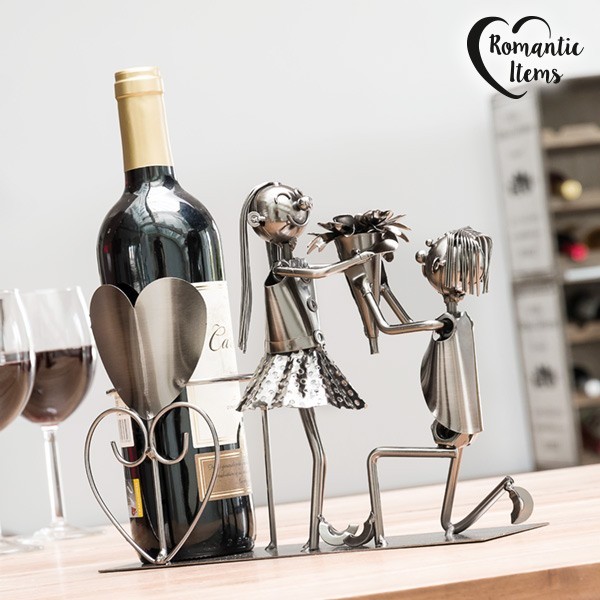 Suport din Metal pentru Sticle Marry Me Romantic Item foto mare Suport din Metal pentru Sticle Marry Me Romantic Item foto mare