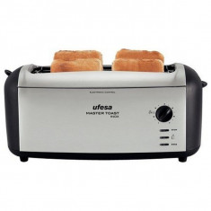 Prajitor de Paine UFESA TT7970 Master Toast 1500W Negru Argintiu Inox foto