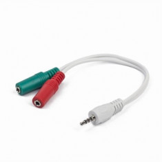 Cablu Jack (3,5 mm) la Audio + Micro iggual IGG312810 Alb foto