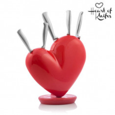 Set Cu?ite cu Bloc Cu?ite Heart of Knifes foto