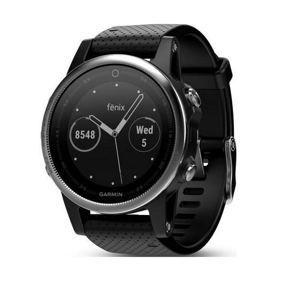 Smartwatch GARMIN FENIX 5S GPS 10 ATM Argintiu Negru foto mare Smartwatch GARMIN FENIX 5S GPS 10 ATM Argintiu Negru foto mare