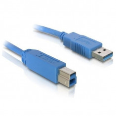 Cablu USB A la USB B DELOCK 82582 5 m Capat tip Tata la Capat tip Tata Albastru foto