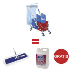 Pachet Carucior curatenie Systema, Esenia + Gratis Mop si Detergent foto