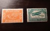 GERMANIA (Reich) 1919 - POSTA AERIANA AVION SI GOARNA, serie cu sarniera, R5, Nestampilat