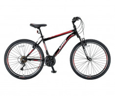 Bicicleta MTB Umit Kronos V , Culoare Negru/Rosu Roata 24&amp;quot;PB Cod:24471000001 foto