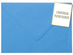 Plic/plicuri colorate invitatii/felicitare. Plicuri albastre 82 x 113 mm EM082BLUE foto