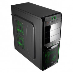 Unitate Semi-tower ATX Aerocool ICACSM0182 V3XADBG USB 3.0 Green Edition Midi-Tower Negru foto