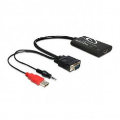 Adaptor HDMI la VGA cu Audio DELOCK 62407 23 cm foto