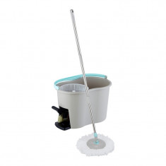 Mop rotativ cu galeata si rezerva, premium + Mixer electric, pentru spuma lapte foto