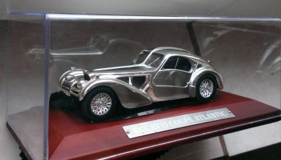 Macheta Bugatti 57S Coupe Atlantic 1938 - Atlas Silver Cars1/43 foto