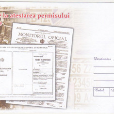 bnk ip 100 ani permis conducere - intreg postal 2013 necirculat