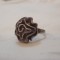 INEL argint TRANDAFIR art deco FRANTA 1920 vintage SUPERB de EFECT splendid RAR