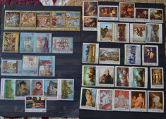 Lot timbre serii complete Picturi foto