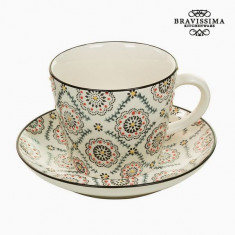 Cup with Plate Por?elan Cu imprimeuri - Kitchen&amp;#039;s Deco Colectare by Bravissima Kitchen foto