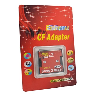 Adaptor Dual Card Micro Sd la CF Card Compact Flash foto