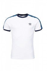 Tricou barbati Umbro Taped Ringer Alb L foto