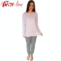 Pijamale Dama Maneca/Pantalon Lung, Spring Of Lilac, Cod 1723 foto