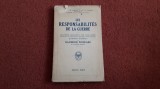 Les Responsabilites De La Guerre - Raymond Poincare (1930)