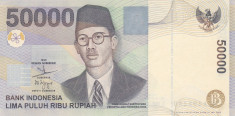 Bancnota Indonezia 50.000 Rupii 1999/2005 - P139g UNC foto