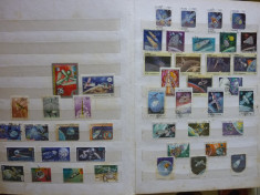 Clasor colectie 650 timbre straine foto