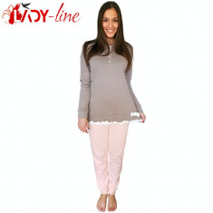 Pijamale Dama Maneca/Pantalon Lung, Nostagic Beauty, Cod 1722 foto