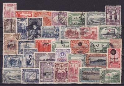 870 - Lot timbre Turcia foto
