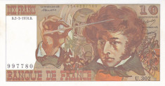 Bancnota Franta 10 Franci 1978 - P150c aUNC ( Berlioz ) foto