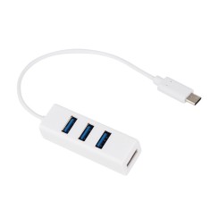 Hub USB-C Type-C cu 4 porturi USB 3.0 pentru laptop foto