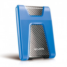 Hard disk extern AData DashDrive HD650 , 2 TB , USB 3.1 , Albastru foto