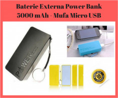 Baterie Externa Pentru Telefon / Tableta Power Bank 5000 mAh - Mufa Micro USB foto