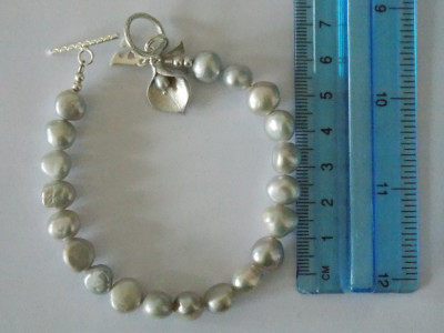 Bratara argint cu perle naturale -4116 foto
