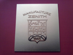 Zenith manufacture placheta 52mm/47mm foto