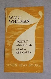 Poetry and Prose. Ed. critica Abe Capek/ Walt Whitman hartie velina foto