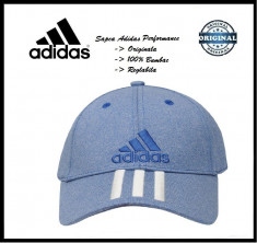 Sapca Adidas Performance Bleu - Originala - Reglabila - Bumbac - Detalii anunt foto