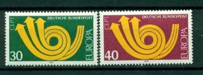 GERMANIA 1973 &ndash;EUROPA CEPT, serie nestampilata, B47