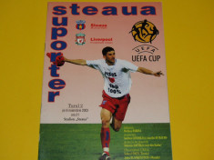 Program meci fotbal STEAUA Bucuresti - FC LIVERPOOL (06.11.2003) foto