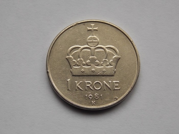 1 KRONE 1981 NORVEGIA